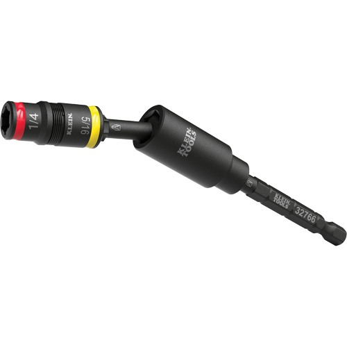 Douille r&eacute;versible &agrave; impact avec adaptateur pivotant, Hexagonale, Prise 1/4", 3 mr EastCoast Offshore Supplies