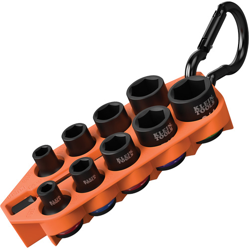 Grab-And-Go Impact Socket Set, SAE, 10 Pcs, Impact, 3/8" Drive Size EastCoast Offshore Supplies