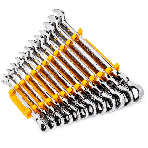 90-Tooth 12 Point Wrench Set, Flex Head/Ratcheting Combination, 12 Pieces, Metric EastCoast Offshore Supplies