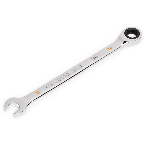 90-Tooth Ratcheting Combination Wrench, 12 Point, 10 mm, Chrome Finish EastCoast Offshore Supplies