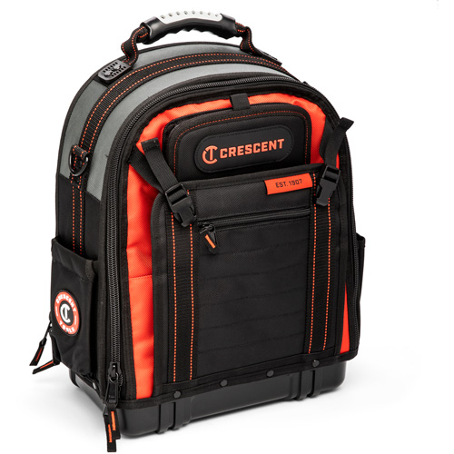 Sac &agrave; dos pour ouvrier, 18" lo x 10" la, Noir/Gris/Orange, Polyester EastCoast Offshore Supplies