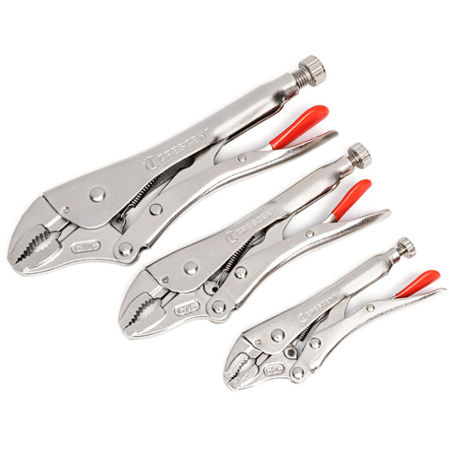 Curved Jaw Locking Pliers with Wire Cutter Set, 3 Pieces EastCoast Offshore Supplies