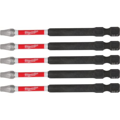 Embouts de tr&eacute;pan &agrave; chocs SHOCKWAVE, Carr&eacute;e, Embout 2, Longueur 3-1/2" EastCoast Offshore Supplies