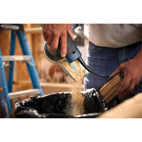 Palm Random Orbit Sander/Polisher, 5" Sand Paper, 2.5 A, 120 V EastCoast Offshore Supplies