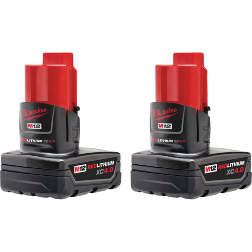 M12 REDLITHIUM XC4.0 Batteries, Lithium-Ion, 12 V, 4 Ah EastCoast Offshore Supplies