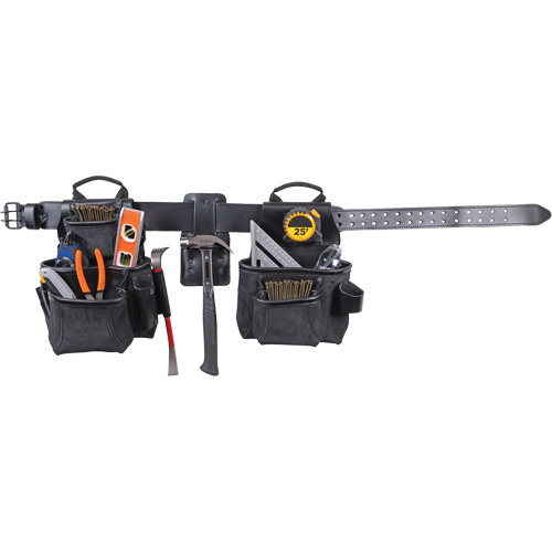 Phantom Collection 4-Piece Heavy-Duty Combo Apron, Leather, Black EastCoast Offshore Supplies