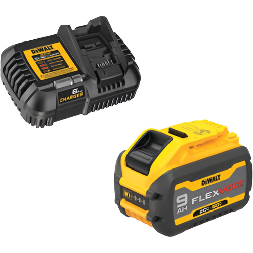 Ensemble de bloc-pile et chargeur MAX FLEXVOLT, Lithium-ion, 20 V/60 V, 9 Ah EastCoast Offshore Supplies