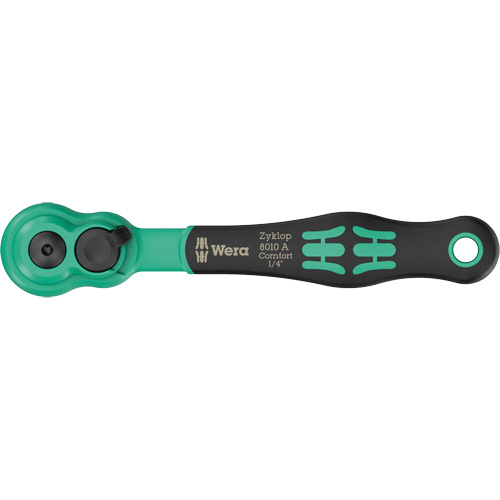A Zyklop Comfort Ratchet with Reversing Lever, 1/4" Drive, Ergonomic Handle EastCoast Offshore Supplies
