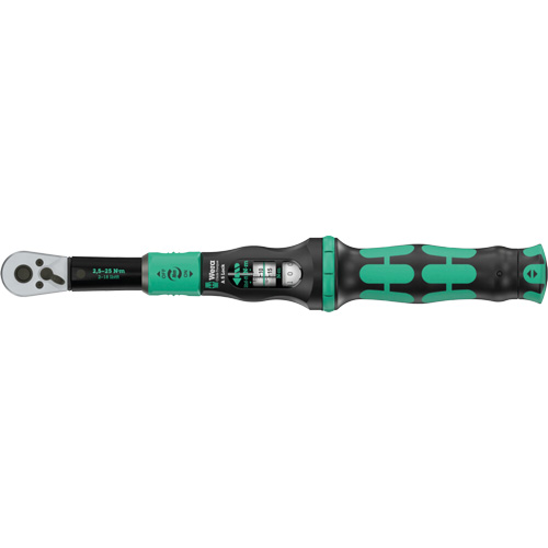 Cl&eacute; dynamom&eacute;trique Click-Torque Lock A 5 r&eacute;glable avec fonction Torque Lock, &agrave; cliquer, Entraînement 1/4" carr&eacute;, 1 - 18 lb-pi EastCoast Offshore Supplies