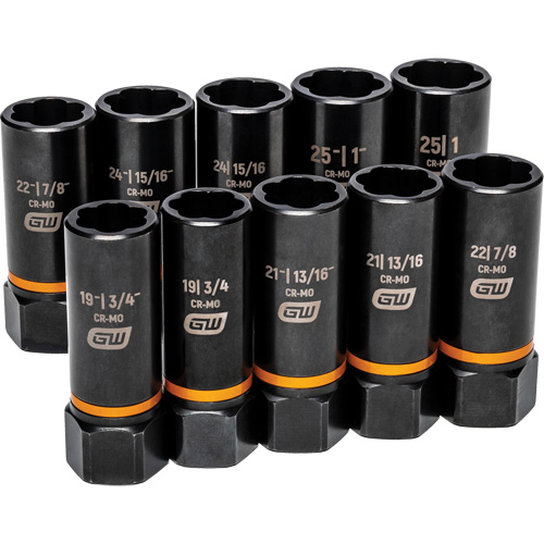 Jeu de douilles d'extraction Bolt Biter, 10 Mcx, Chocs, Prise de 1/2", Profond EastCoast Offshore Supplies