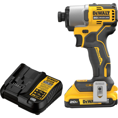 Ensemble de tournevis &agrave; chocs sans fil et sans balai, 1/4", 1700 lb-po Couple max., 20 V, Lithium-ion EastCoast Offshore Supplies