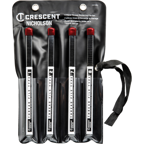 4-Piece Thread Restoring File Set, Square, 9" EastCoast Offshore Supplies