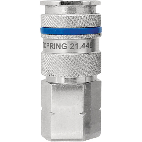 QUIKSILVER Industrial Quick Coupler, Nickel Plated Brass, 1/4", Female NPT, 435 PSI EastCoast Offshore Supplies