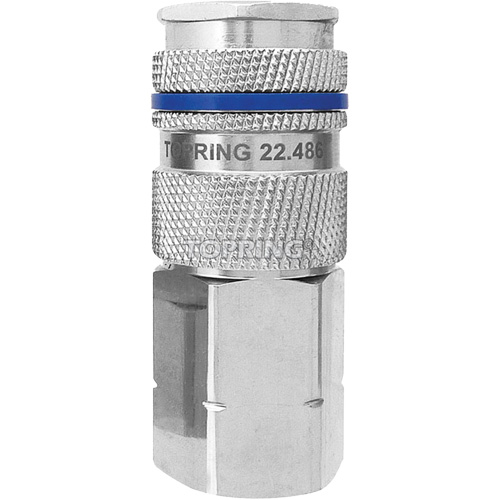 QUIKSILVER Industrial Quick Coupler, Nickel Plated Brass, 1/2", Female NPT, 500 psi EastCoast Offshore Supplies
