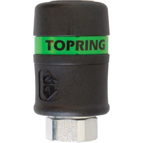 TOPQUIK Ultraflo 7.8 mm Quick Coupler, Polyester Composite, 3/8", Female NPT, 174 PSI EastCoast Offshore Supplies