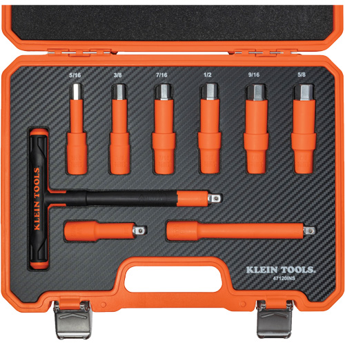Insulated T-Handle & Hex Bit Set with Case, 1000 V, 9 Pcs EastCoast Offshore Supplies