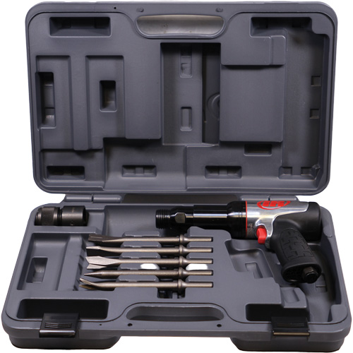 Heavy-Duty Air Hammer with Chisels, 21.8 CFM, 1/4" NPT, 2600 BPM, 3/4" x 3-3/4" (0.0mm x 0.0mm) EastCoast Offshore Supplies
