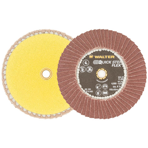 QUICK-STEP FLEX Flap Disc, 4-1/2" x Type 29, 120 Grit, Aluminum Oxide EastCoast Offshore Supplies