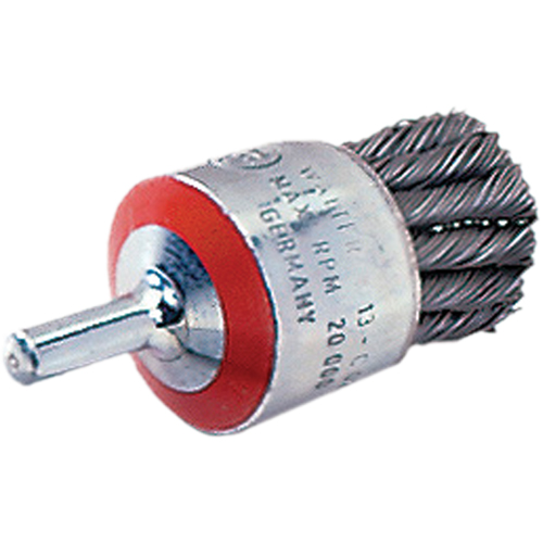 Brosse mont&eacute;e &agrave; fils nou&eacute;s, 1-1/8" dia., dia. Des fils 0,02", Tige 1/4" EastCoast Offshore Supplies