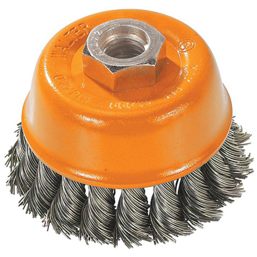 Knot-Twisted Wire Cup Brush, 3" Dia. x M14 Arbor EastCoast Offshore Supplies