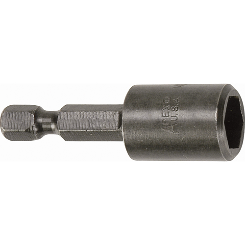 Nutsetter For SAE Sheet Metal Screws, 5/16" Tip, 1/4" Drive, 1-3/4" L, Magnetic EastCoast Offshore Supplies