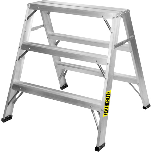 Industrial-Duty Sawhorse, 3' H x 33.3125" W x 31.50" D, 300 lbs. Capacity, Aluminum EastCoast Offshore Supplies