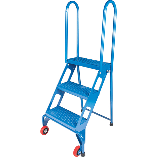 Portable Folding Ladder, 3 Steps, Perforated, 30" High EastCoast Offshore Supplies