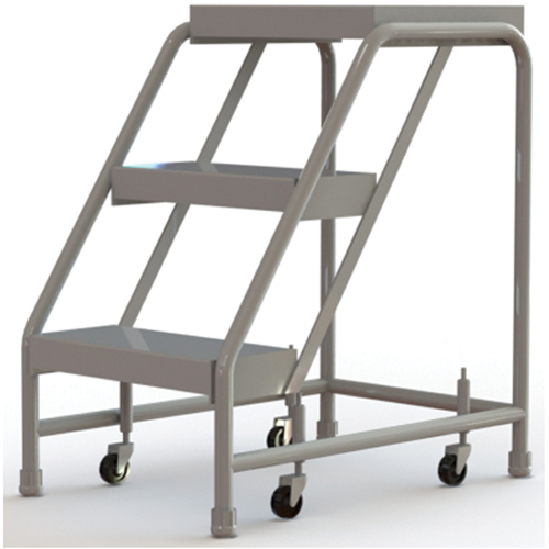 &eacute;chelles roulantes, 3 marches, Largeur de la marche 16", Hauteur de la plateforme 30", Aluminium EastCoast Offshore Supplies