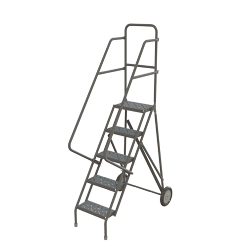Rolling Ladder, 5 Steps, Serrated, 50" High EastCoast Offshore Supplies