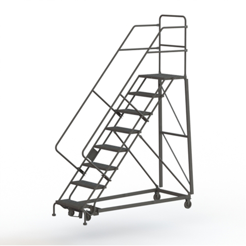 &eacute;chelles robustes en angle de s&eacute;curit&eacute;, 8 marches, Perfor&eacute;, Inclinaison 50°, Hauteur 80" EastCoast Offshore Supplies