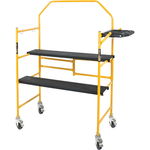 Jobsite Series 4' Safety Rail & Tool Shelf Scaffold Kit, Steel Frame, 49-1/2" D x 57-3/4" H EastCoast Offshore Supplies