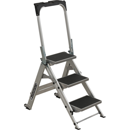 Tilt & Roll Step Stool Ladder, 3 Steps, 34" x 22" x 50.75" High EastCoast Offshore Supplies