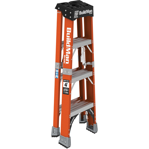 Escabeau, 4', Fibre de verre, Capacit&eacute; 375 lb, Type 1AA EastCoast Offshore Supplies