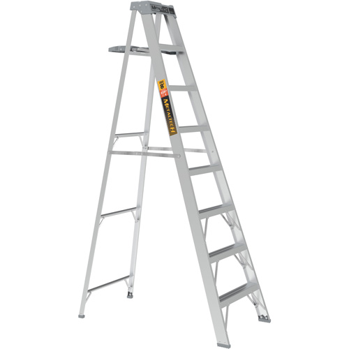 Step Ladder with Paint Tray, 8', Aluminum, 225 lbs. Capacity, Type 2 EastCoast Offshore Supplies