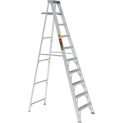 Step Ladder with Paint Tray, 10', Aluminum, 225 lbs. Capacity, Type 2 EastCoast Offshore Supplies