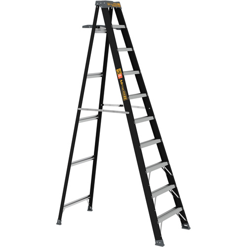 Step Ladder with Paint Tray, 10', Fibreglass, 250 lbs. Capacity, Type 1 EastCoast Offshore Supplies
