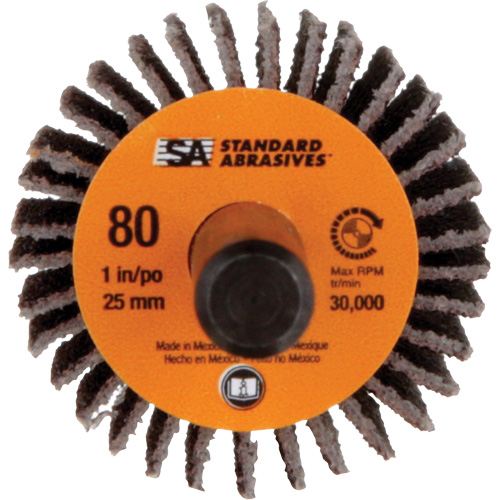 Standard Abrasives Flap Wheel, Aluminum Oxide, 80 Grit, 1" x 1" x 1/4" EastCoast Offshore Supplies