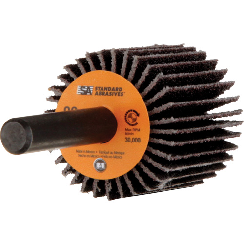 Standard Abrasives Flap Wheel, Aluminum Oxide, 80 Grit, 1" x 1" x 1/4" EastCoast Offshore Supplies