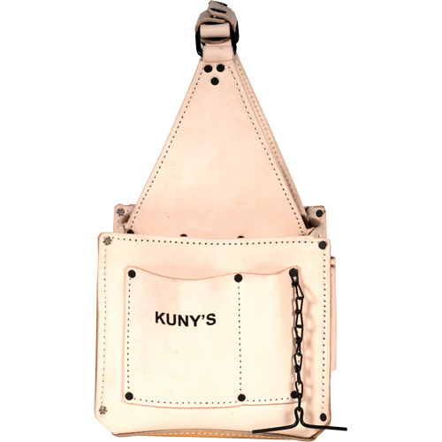 Porte-outils pour &eacute;lectricien et travaux d'entretien, Cuir, 17 pochettes, Beige EastCoast Offshore Supplies
