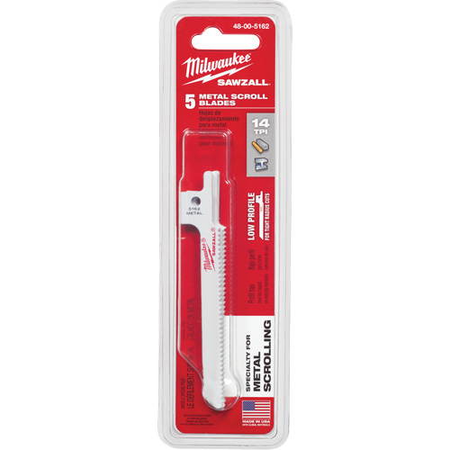 Lame de scie alternative Sawzall, Bim&eacute;tal, 14 Dents par pouce, 3-5/8" lo x 5/16" la EastCoast Offshore Supplies