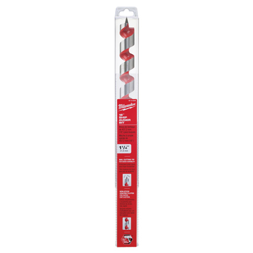 Longue m&egrave;che h&eacute;licoidale pour perceuse, Diam&egrave;tre de 1-1/4", Cannelure 15", Tige 7/16" hexagonal EastCoast Offshore Supplies
