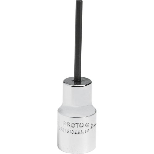 Standard Bit Socket, Hex, 2.5 mm x 1-7/8" L, 1/4" Drive EastCoast Offshore Supplies