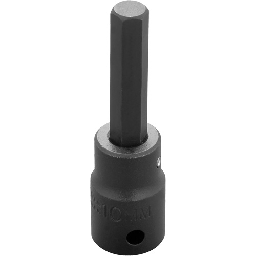 Socket Bit, Hex, 10 mm x 3-1/4" L, 1/2" Drive EastCoast Offshore Supplies