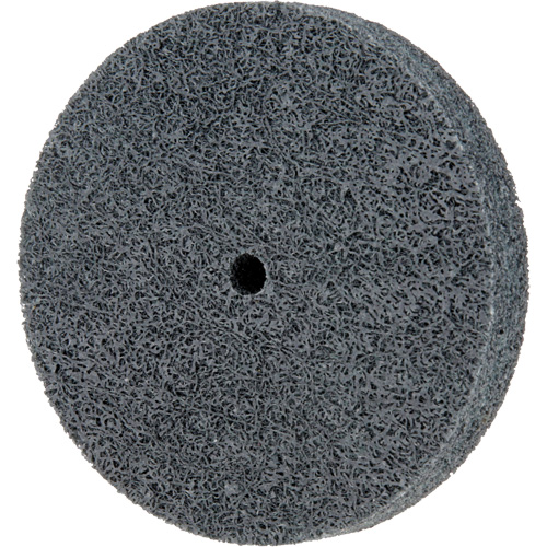 Meule homog&egrave;ne &agrave; faible densit&eacute; de s&eacute;rie 500 Standard Abrasives, 3" x 1/2", Arbre de 1/4", Grain de Fin, Carbure de silicium EastCoast Offshore Supplies
