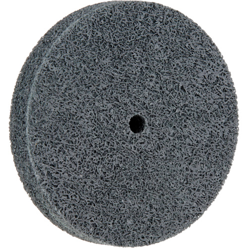 Meule homog&egrave;ne &agrave; faible densit&eacute; de s&eacute;rie 500 Standard Abrasives, 3" x 1/2", Arbre de 1/4", Grain de Fin, Carbure de silicium EastCoast Offshore Supplies