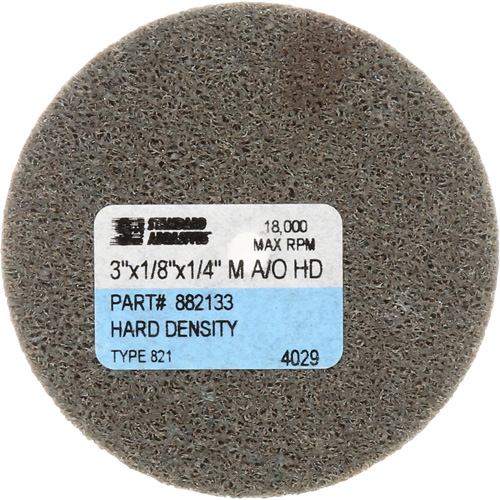 Disque unitaris&eacute; Standard Abrasives, 3" x 1/4", Arbre de 1/4", Grain de Fin, Oxyde d'aluminium EastCoast Offshore Supplies