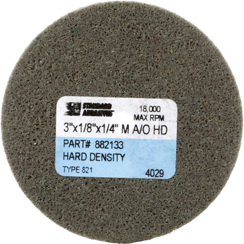 Disque unitaris&eacute; Standard Abrasives, 3" x 1/8", Arbre de 1/4", Grain de Moyen, Oxyde d'aluminium EastCoast Offshore Supplies