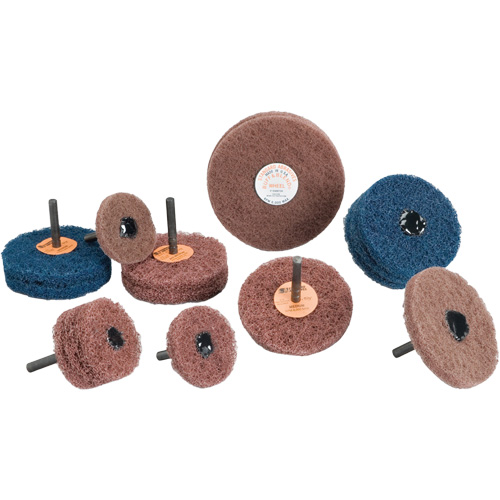 Meule Buff & Blend Standard Abrasives, 3" dia. x 1/4" la, Arbre 1/4", Oxyde d'aluminium EastCoast Offshore Supplies