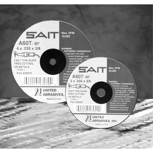 Cut-Off Wheel, 5" x 0.045", 7/8" Arbor, Type 27, Aluminum Oxide/Ceramic, 12200 RPM EastCoast Offshore Supplies