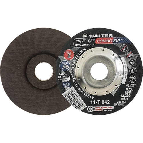 Right Angle Grinder Reinforced Cut-Off Wheels - Combo Zip, 4-1/2" x 5/64", 7/8" Arbor, Type 27 EastCoast Offshore Supplies